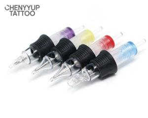 Premium Ergonomic Tattoo Cartridges with Soft Silicone Finger Ledge | Color-Coded Precision Membrane System